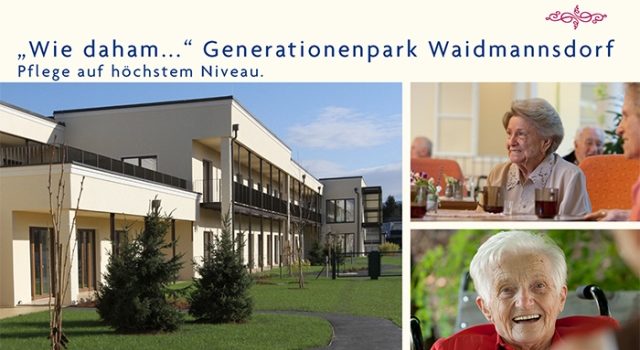 “Wie daham…” Generationenpark Waidmannsdorf